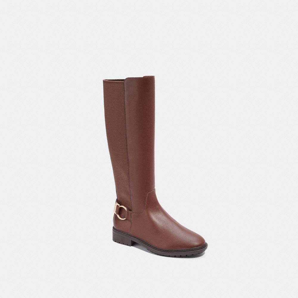 COACH Fitz Riding Boot - WALNUT BROWN - C5767