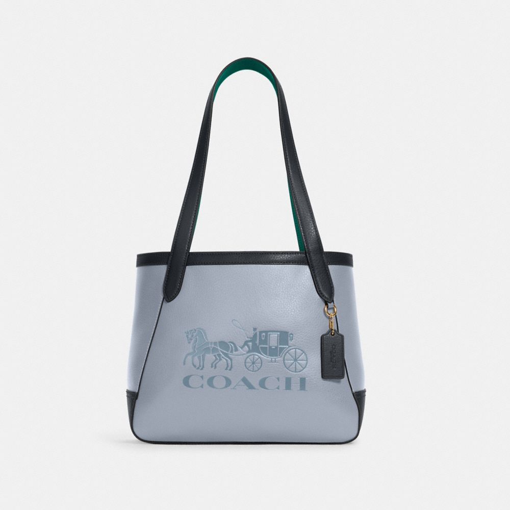 COACH C5775 - TOTE 27 IN COLORBLOCK WITH HORSE AND CARRIAGE IM/TWILIGHT MULTI