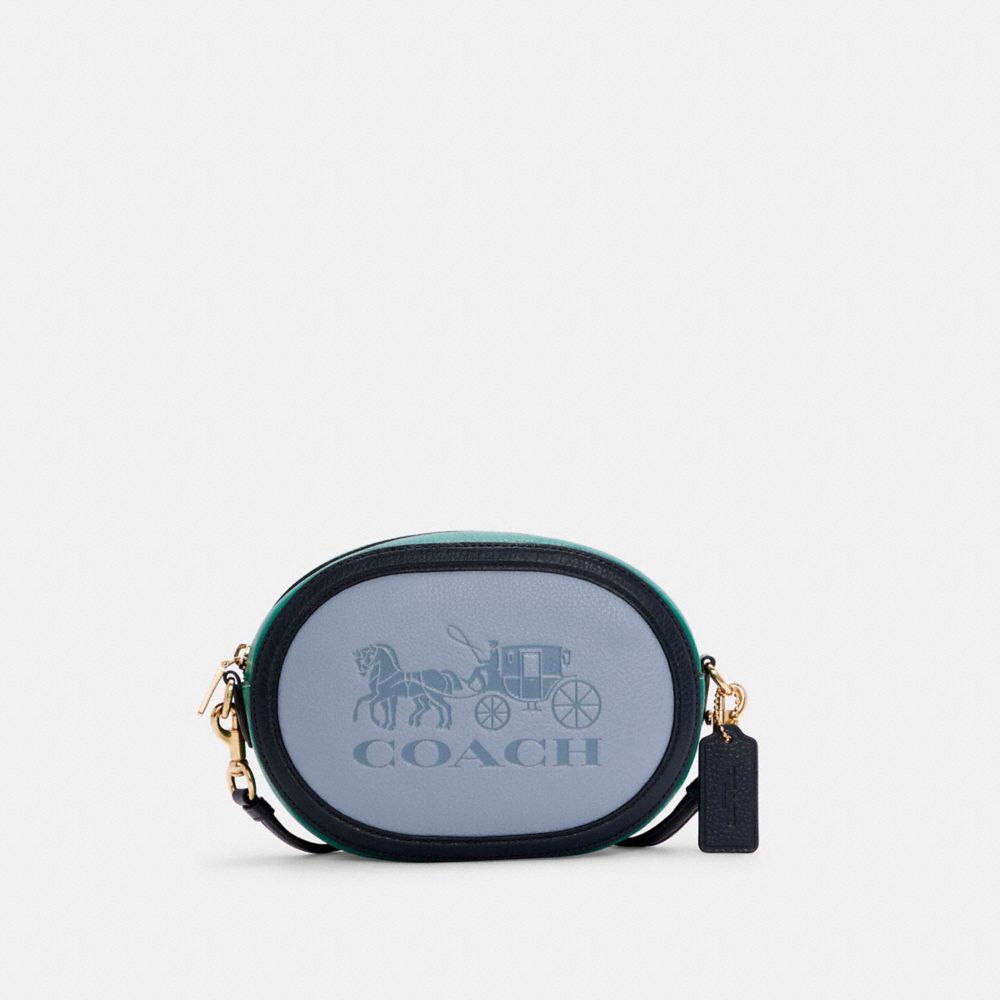 COACH C5777 Camera Bag In Colorblock With Horse And Carriage IM/TWILIGHT MULTI