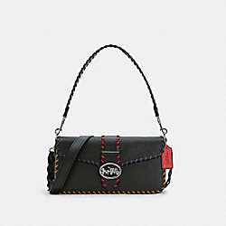 GEORGIE SHOULDER BAG - SV/BLACK MULTI - COACH C5790