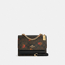 COACH C5797 - Klare Crossbody In Signature Canvas With Pop Floral Print GOLD/BROWN BLACK MULTI