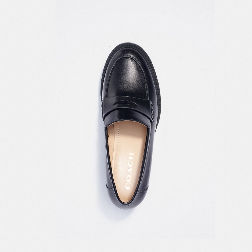 コーチ●ローファー Cora Loafer Pump サイズ8.5 本革 CORA LOAFER PUMP