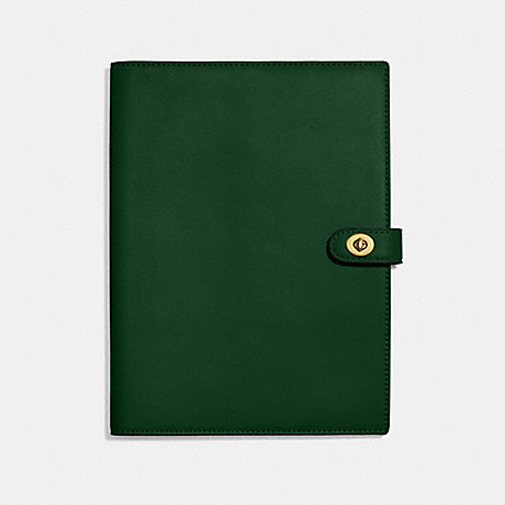 COACH C5936 Notebook Brass/Dark Pine