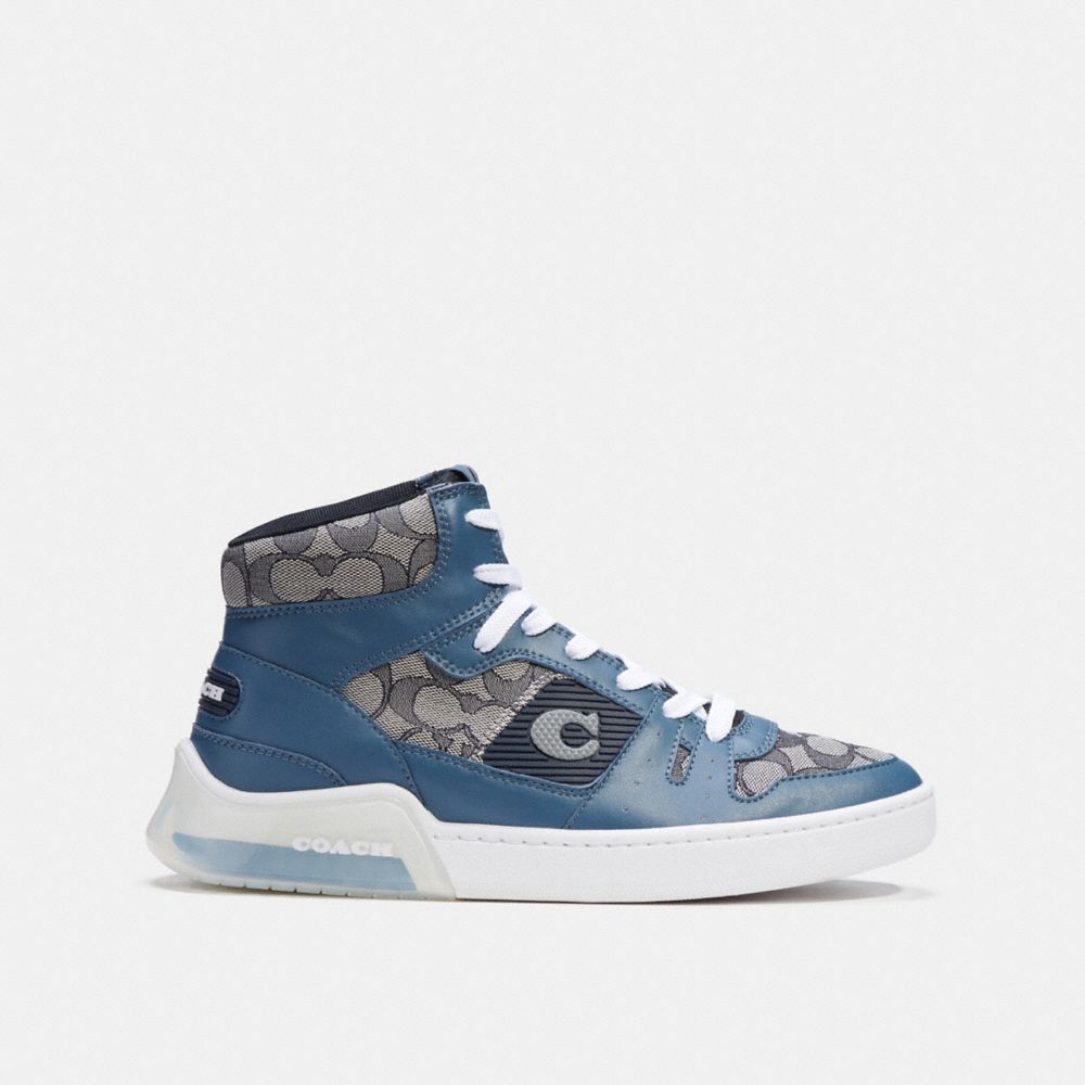 COACH C5945 Citysole High Top Sneaker DARK OCEAN PRUSSIAN