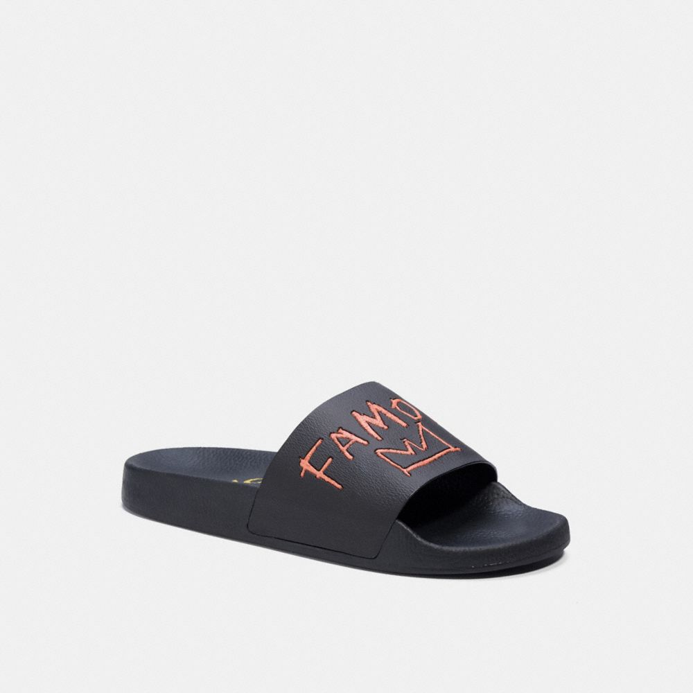 COACH X JEAN-MICHEL BASQUIAT SLIDE - C6018 - BLACK