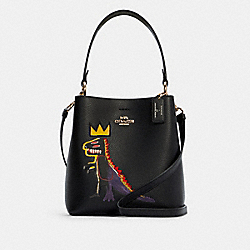 COACH C6073 Coach X Jean-michel Basquiat Small Town Bucket Bag IM/BLACK MULTI