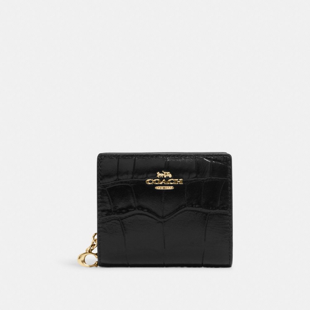 Snap Wallet - C6092 - Gold/Black