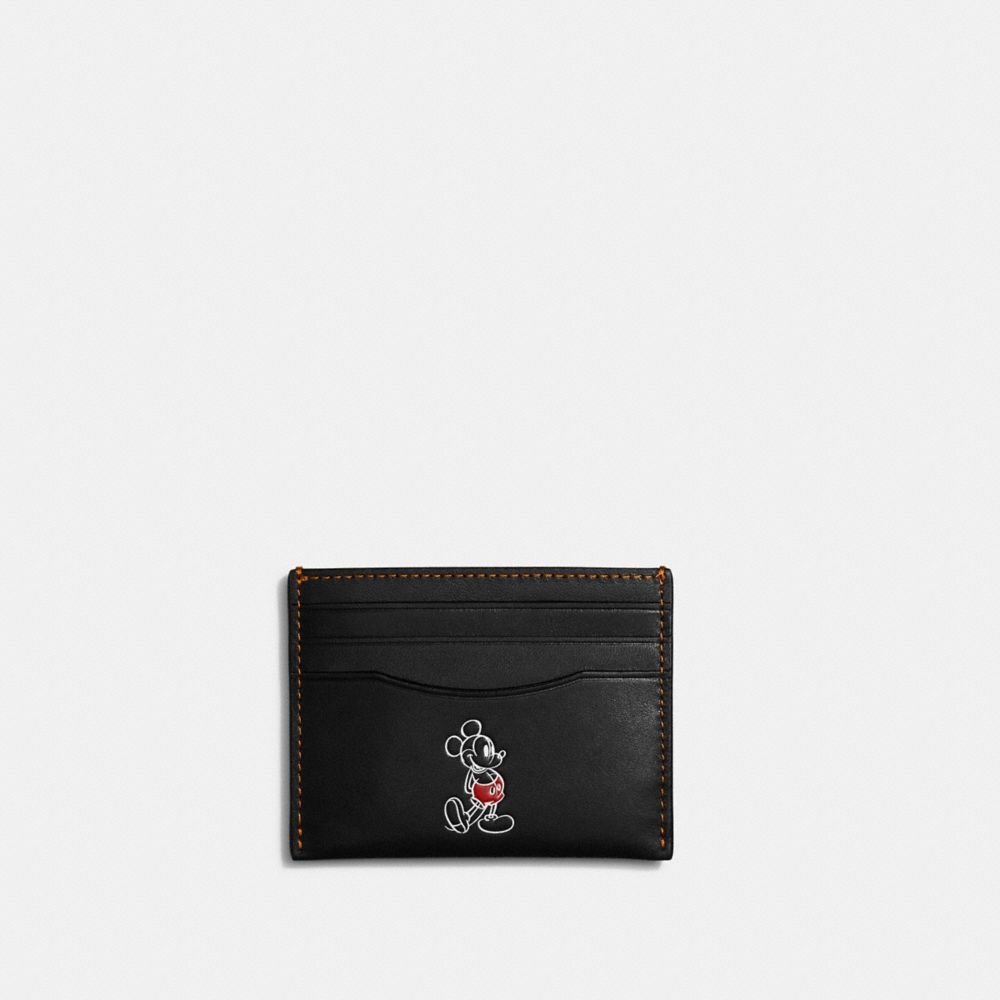 C6128 - Disney X Coach Card Case With Mickey Mouse Chalk