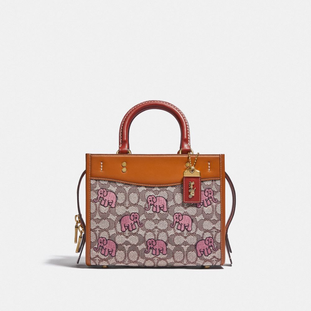 ROGUE 25 IN SIGNATURE TEXTILE JACQUARD WITH EMBROIDERED ELEPHANT MOTIF