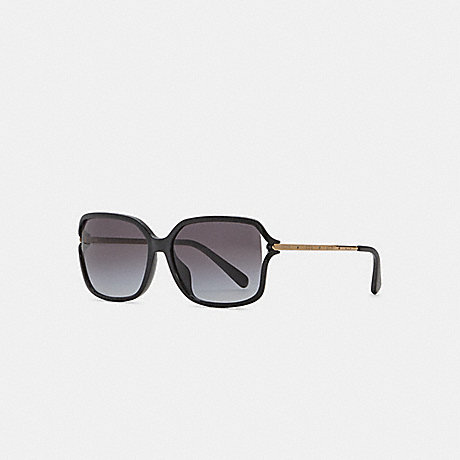 COACH C6190 Metal Open Frame Sunglasses Black