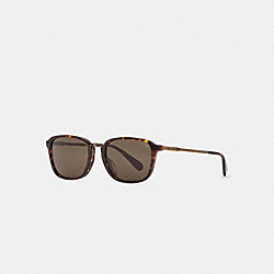 COACH C6192 Signature Metal Frame Sunglasses DARK TORTOISE/ ANTIQUE GOLD