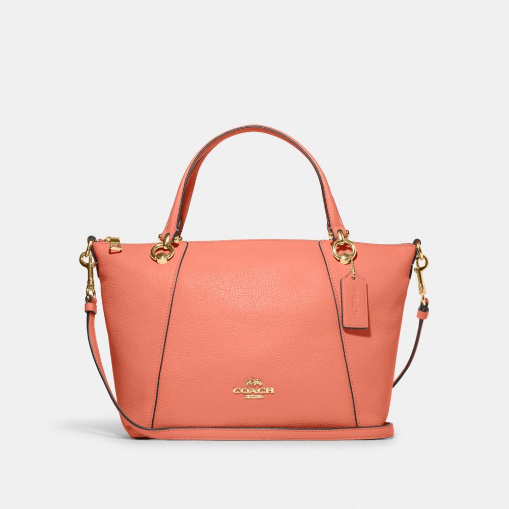 COACH C6229 Kacey Satchel Gold/Light Coral