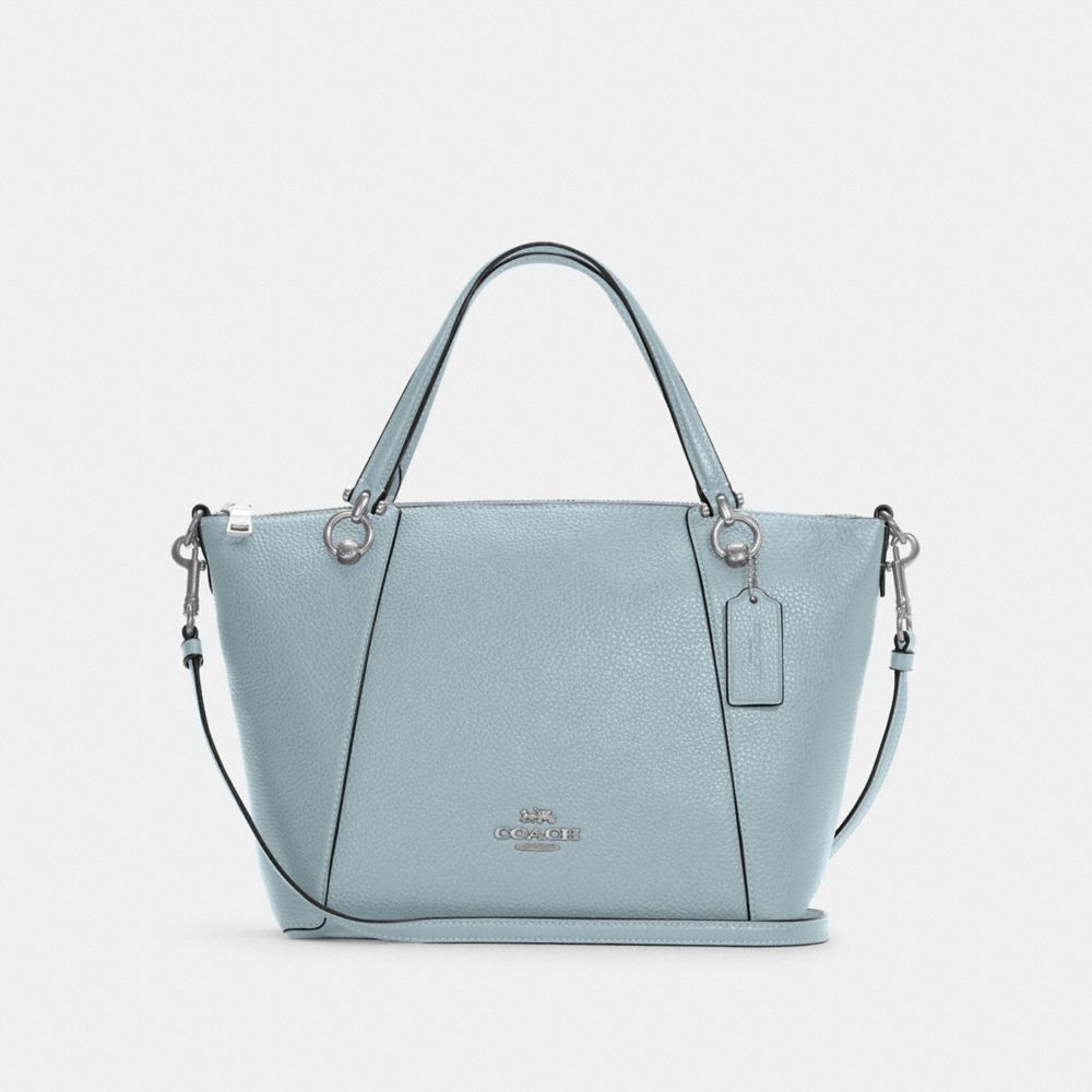 COACH C6229 Kacey Satchel SILVER/POWDER BLUE