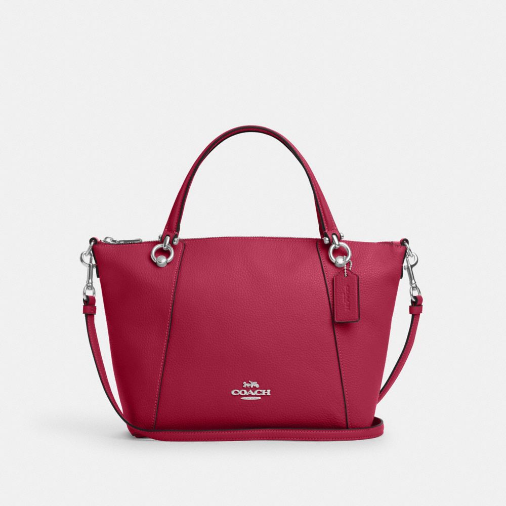 COACH C6229 Kacey Satchel Silver/Bright Violet