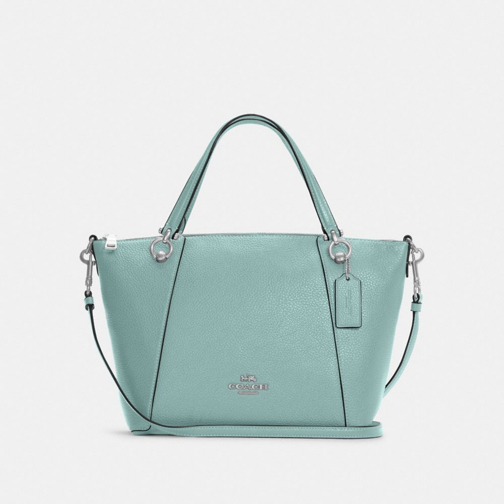 COACH C6229 Kacey Satchel LIGHT TEAL/SILVER