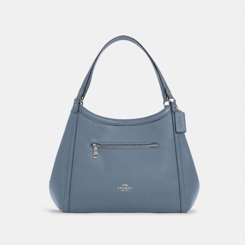 COACH Kristy Shoulder Bag - SILVER/MARBLE BLUE - C6231