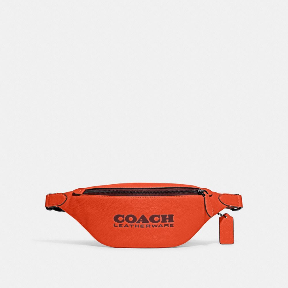 COACH C6291 Charter Belt Bag 7 RED ORANGE/WINE