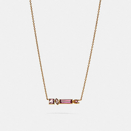 COACH Signature Jewel Chain Necklace -  - C6304