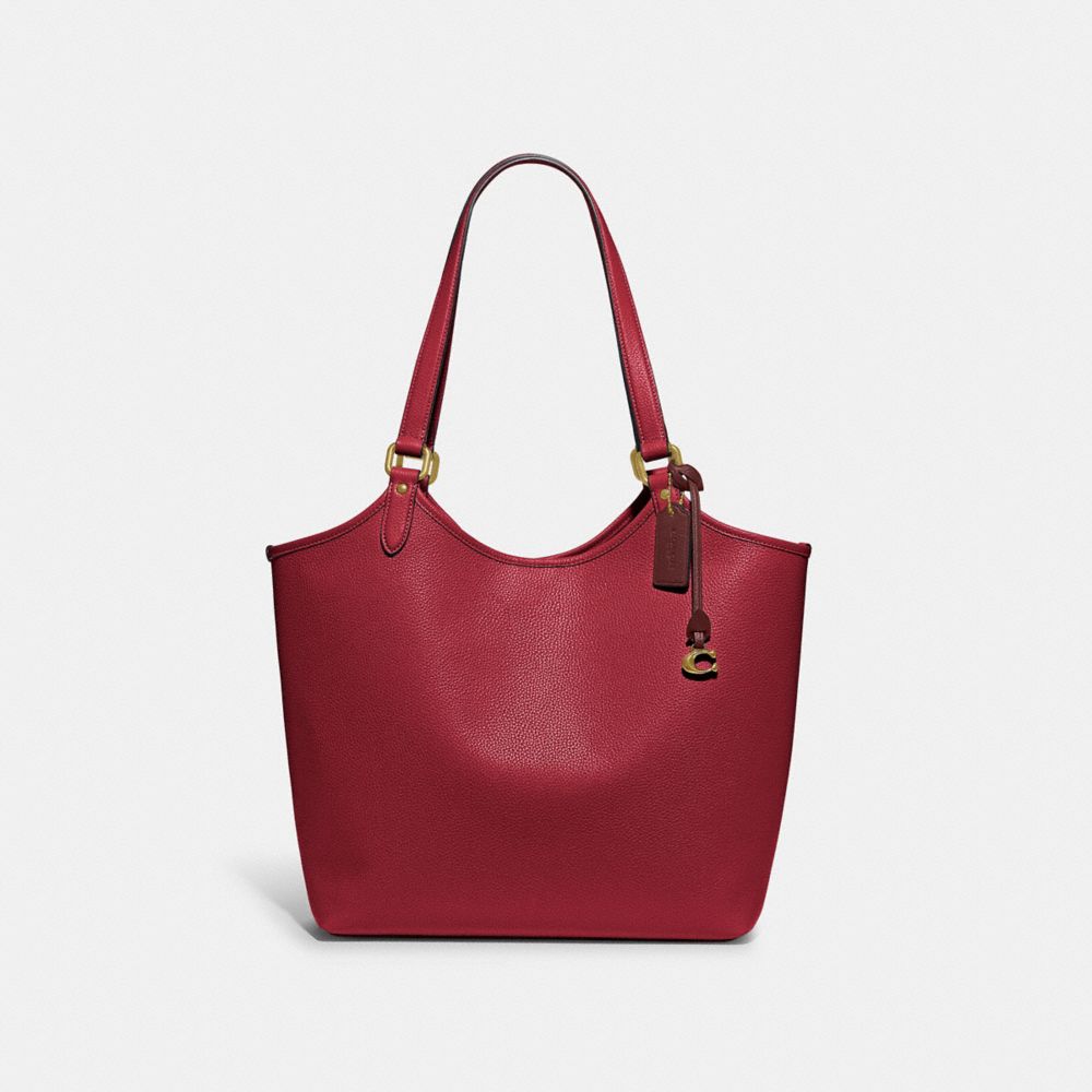 COACH C6337 Day Tote BRASS/BRICK RED