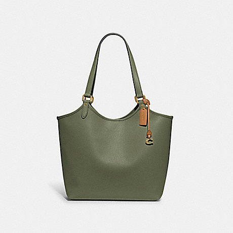 COACH C6337 Day Tote Pewter/Army-Green