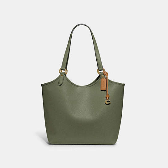 C6337 - Day Tote Pewter/Army Green