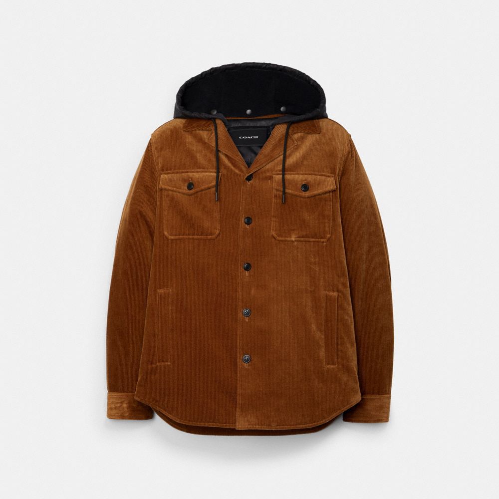 Corduroy Shirt Jacket - C6373 - Bombay Brown