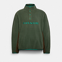 COACH Fleece Popover - AGATE - C6375
