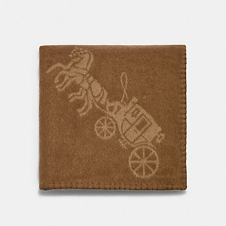 COACH Horse And Carriage Print Blanket - KHAKI - C6413