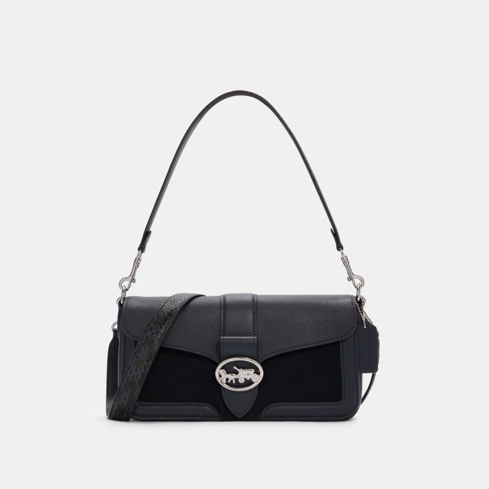 georgie shoulder bag in signature chambray