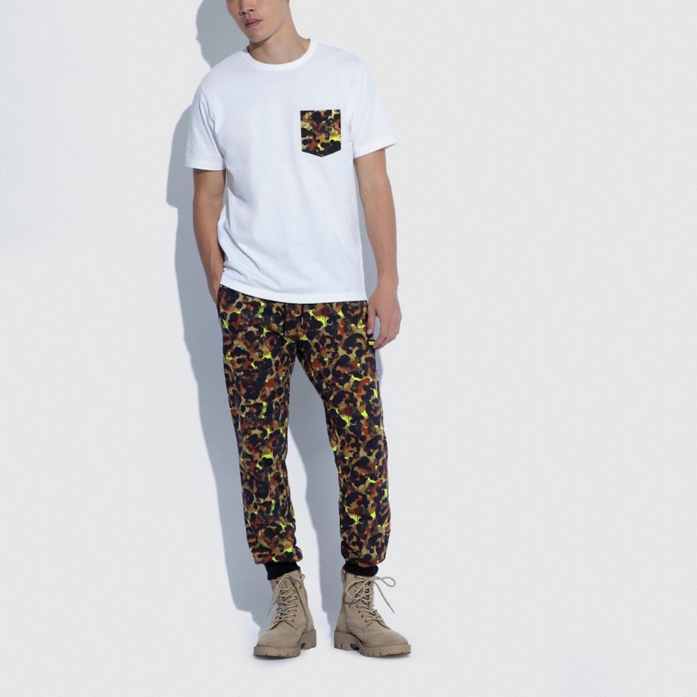 COACH Official Site Official page|CAMO PRINT JOGGERS IN ORGANIC COTTON