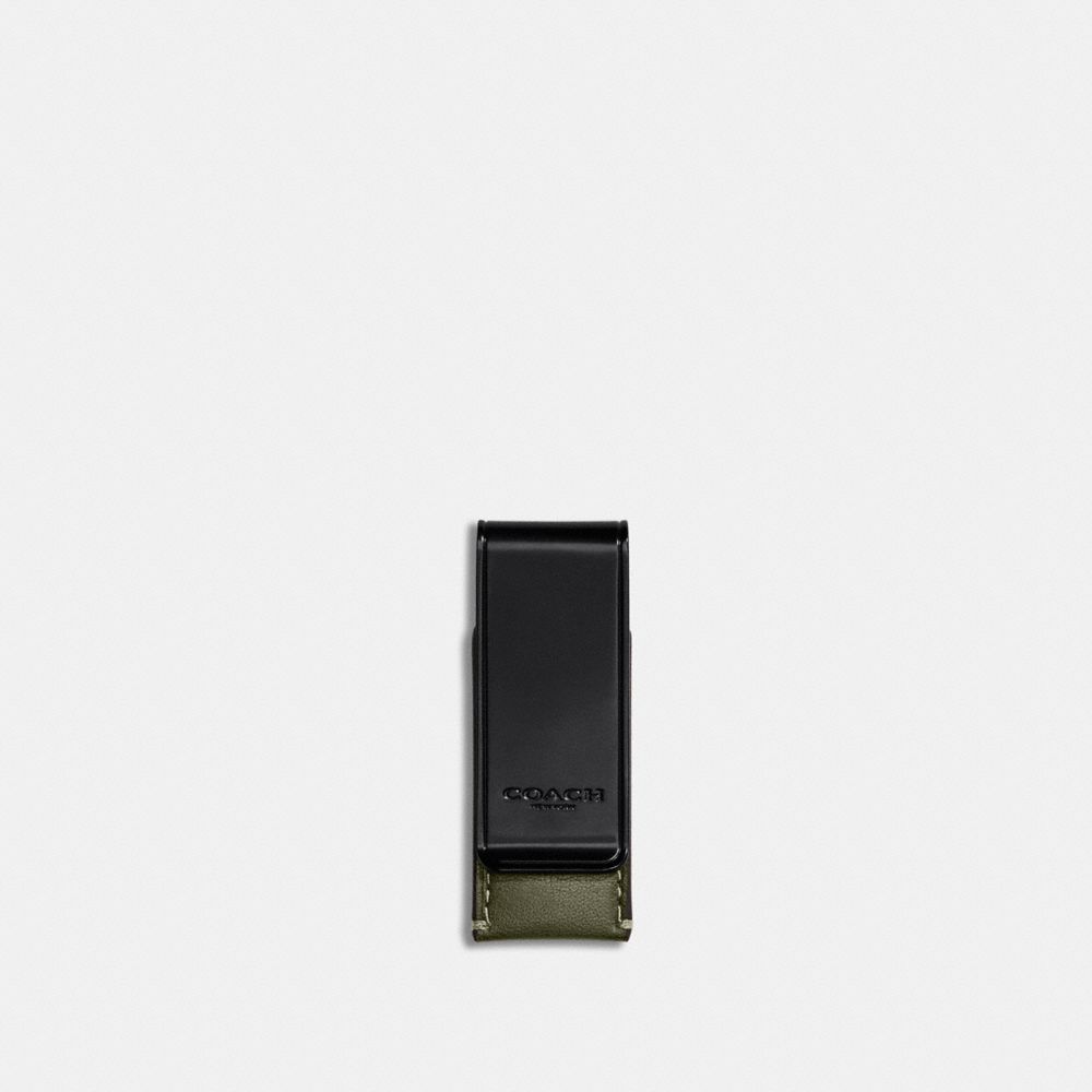 COACH C6500 Money Clip ARMY GREEN