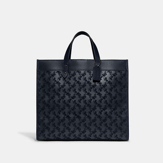C6612 - Field Tote 40 With Horse And Carriage Midnight Navy