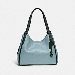 Lori Shoulder Bag In Colorblock - PEWTER/SAGE MULTI - COACH C6627