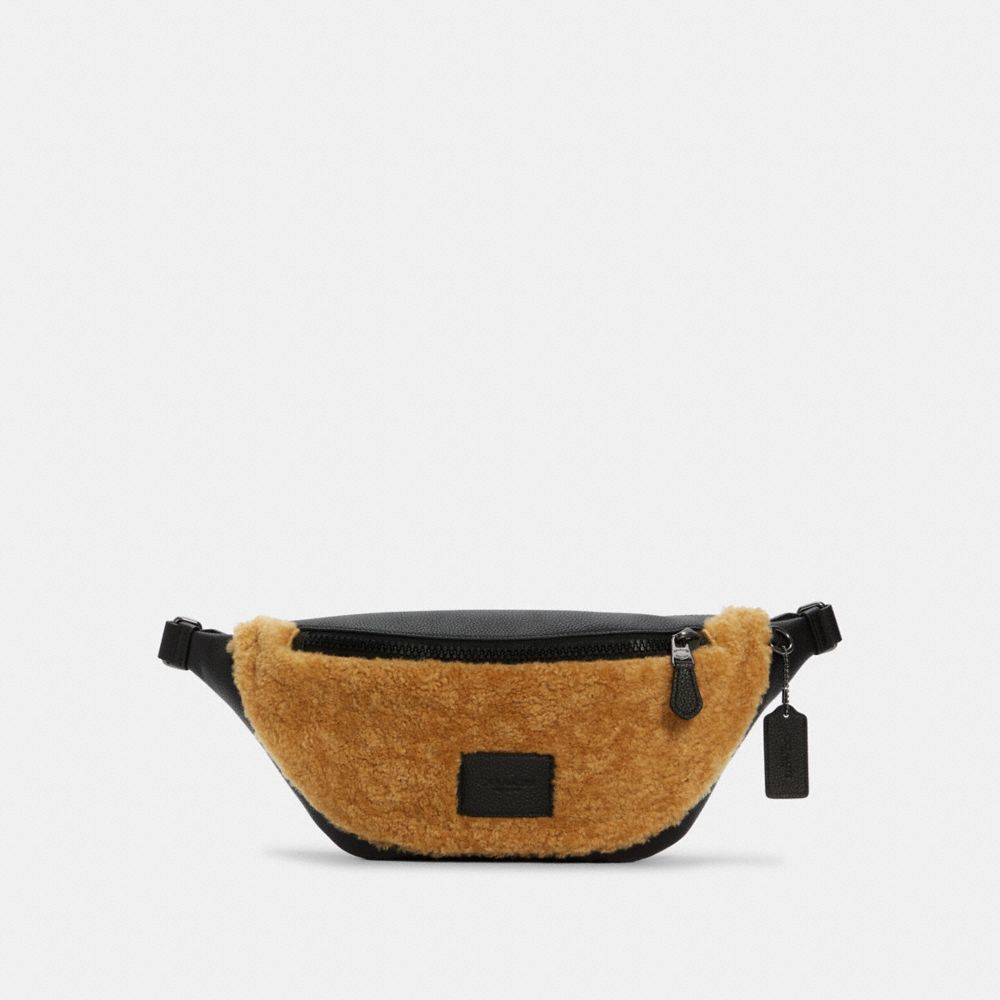 Warren Belt Bag - BLACK ANTIQUE/DARK GREEN MULTI - COACH C6635