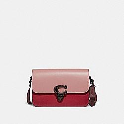 Studio Shoulder Bag In Colorblock - C6638 - Pewter/Pink Multi