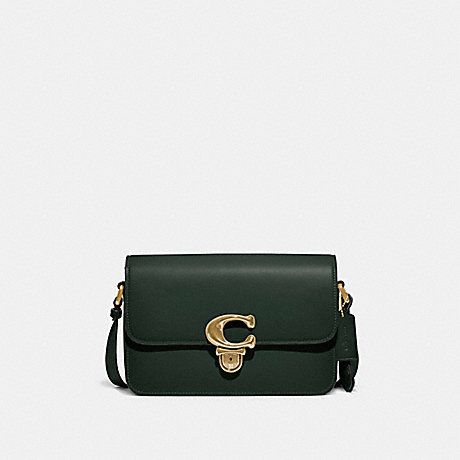 COACH C6641 Studio Shoulder Bag Brass/Amazon Green