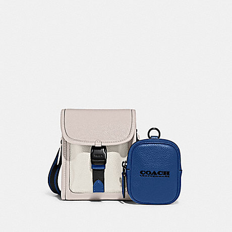 COACH C6692 Charter North/South Crossbody With Hybrid Pouch In Colorblock Steam-Multi
