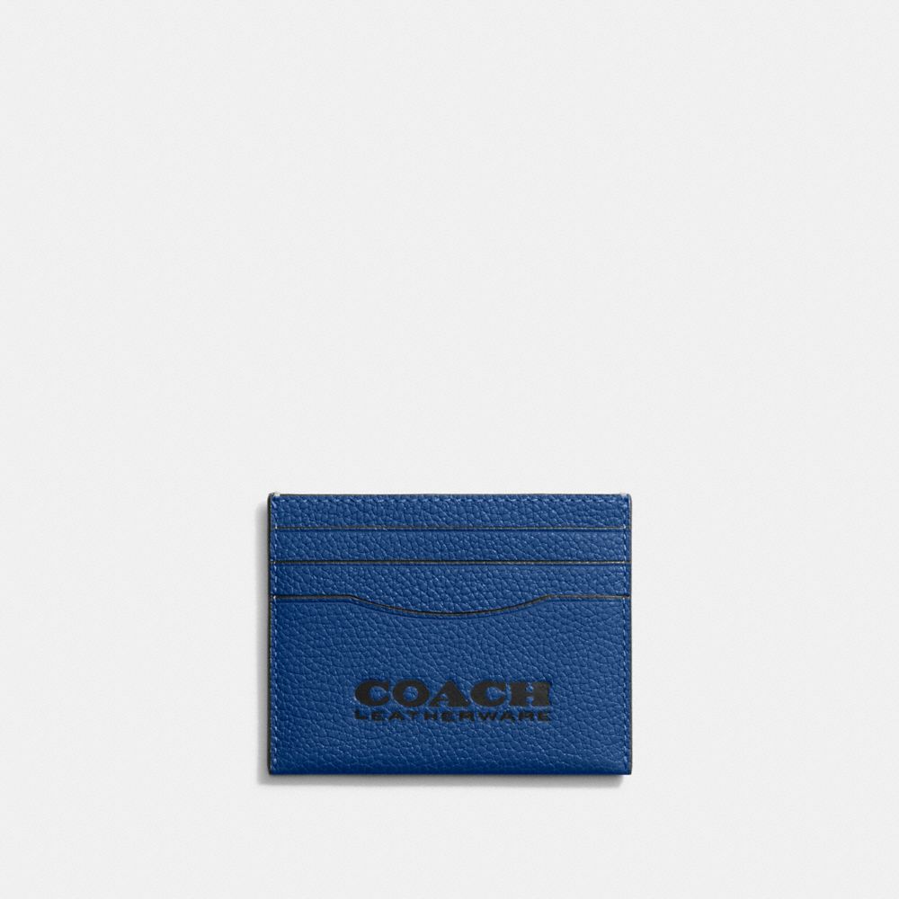 COACH C6697 Card Case Blue Fin/Black