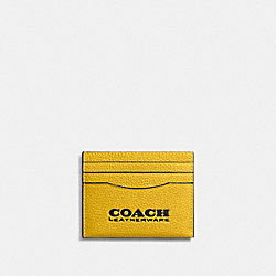 COACH C6697 Card Case CANARY/BLACK