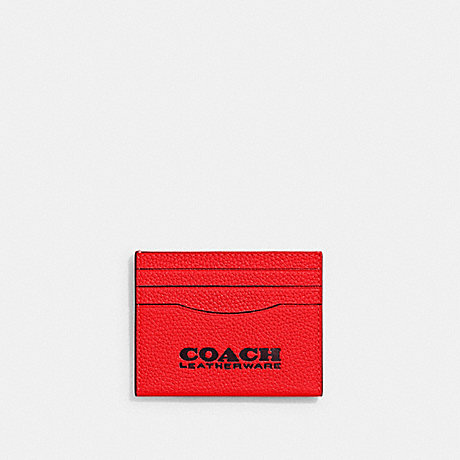 COACH C6697 Card Case Sport-Red/Oxblood