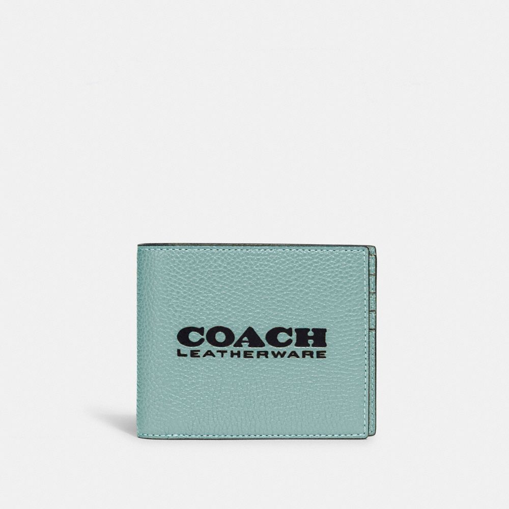 COACH C6698 3 In 1 Wallet AQUA/MIDNIGHT NAVY