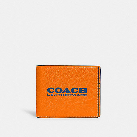 COACH C6698 3 In 1 Wallet Bright Mandarin/True Blue