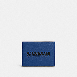 COACH C6701 Slim Billfold Wallet BLUE FIN/BLACK