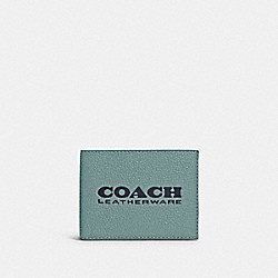 COACH C6701 Slim Billfold Wallet AQUA/MIDNIGHT NAVY