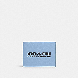 COACH C6701 Slim Billfold Wallet POBRASS/MIDNIGHT NAVY