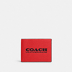 COACH C6701 Slim Billfold Wallet SPORT RED/OXBLOOD