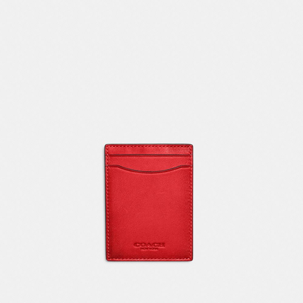 COACH C6702 Money Clip Card Case SPORT RED