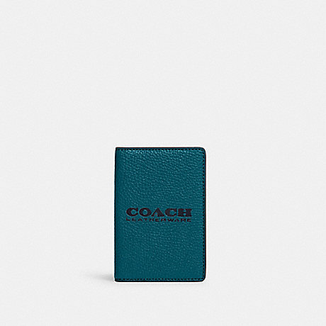 COACH C6703 Card Wallet Deep-Turquoise/Midnight-Navy