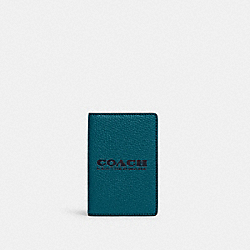 COACH C6703 Card Wallet DEEP TURQUOISE/MIDNIGHT NAVY