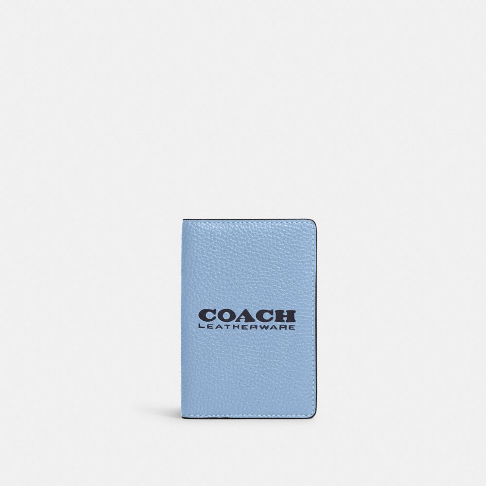 COACH C6703 Card Wallet Pobrass/Midnight Navy